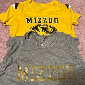Lot of 2Mizzou shirts